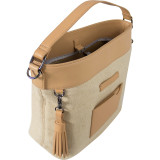 Boheme Crossbody/Handbag Jute Genuine Leather