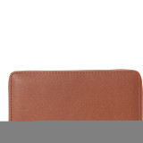 Faux Leather Zip Around Wallet