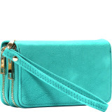 Facile Double Zipper Clutch