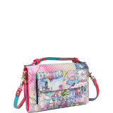 Tulip Girl Print Crossbody Wallet