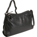 Double Top Zip Shoulder Bag