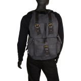 Large Washed Canvas Backpack