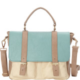 Color Block Messenger Bag