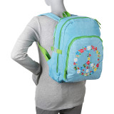 Agatha Ruiz de la Prada Peace & Love Large Blue Backpack