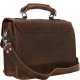 14" Leather Laptop Briefcase