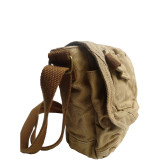 Tall 8" Small Canvas Slim Sling Shoulder Bag