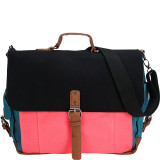 Tri-Color Messenger bag with Laptop Compartment