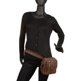 Leather Crossbody Waist Bag