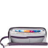 RFID Signature Embroidered Phone Clutch Wallet