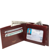 Old Leather Continental ID Wallet