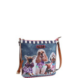 Sidney Dog Family Print Cross Body