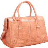 Enola Glossy Crocodile Pattern Satchel