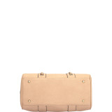 Faux Leather Medium Satchel Shoulder Bag
