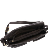 Womens Flap-over Shoulder Crossbody Bag and Messenger Bag