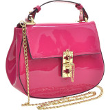 Patent Faux Leather Crossbody