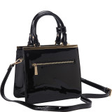 Shiny Quilted Small Satchel Bag