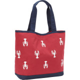 Canvas Lobster Tall Tote
