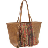 Serape Zip Top Tote