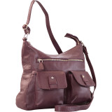 Leather 2 Front Pockets Hobo