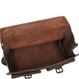 16" Leather Briefcase Travel Bag