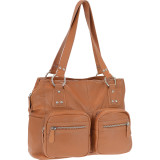 Genuine Leather Triple Compartment Tote