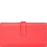 Leather Tab Clutch Wallet