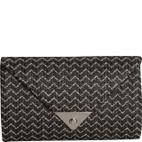 Straw Clutch In Chevron