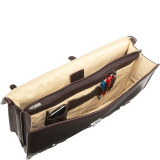 XXL Leather Flap-Over Portfolio