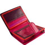 Multi Colored Small Soft Leather Ladies Wallet & Purse