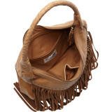 Soft Leather Fringe Hobo