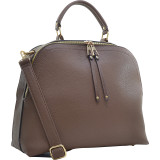 Buffalo Faux Leather Dome Satchel