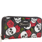 Skull and Roses Patent Wallet