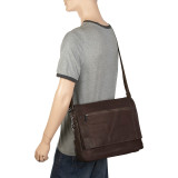Busi-Mess Essentials - Colombian Leather Messenger Bag