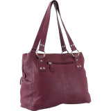 Genuine Leather Triple Compartment Tote