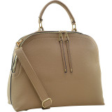 Buffalo Faux Leather Dome Satchel