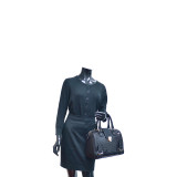Structured Satchel with Zip Top Closure