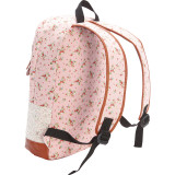 Strawberry Printed With Lace On Cotton Laptop Backpack