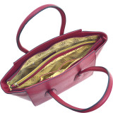 Faux Leather Winged Satchel