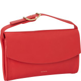 Josefa Leather Flap Clutch