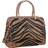 Brook Zebra Print Satchel