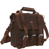 13" Tall Leather Laptop Backpack Brief