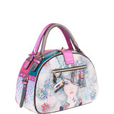 New York New York Print Bowler Bag