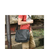 Washed Canvas Leisure Messenger Bag