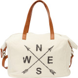 Printed Cotton Weekender Bag