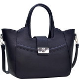 Fold-Over Winged Satchel with Shoulder Strap