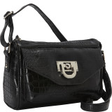 Vicki Snake-Embossed Crossbody Bag