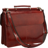 Luxurious Italian Leather Laptop Briefcase