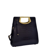 Tall Structured Croc Tote
