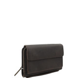 8.5" Large Leather Clutch Bag