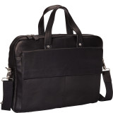 Colombian Leather Slim Laptop/Tablet Briefcase